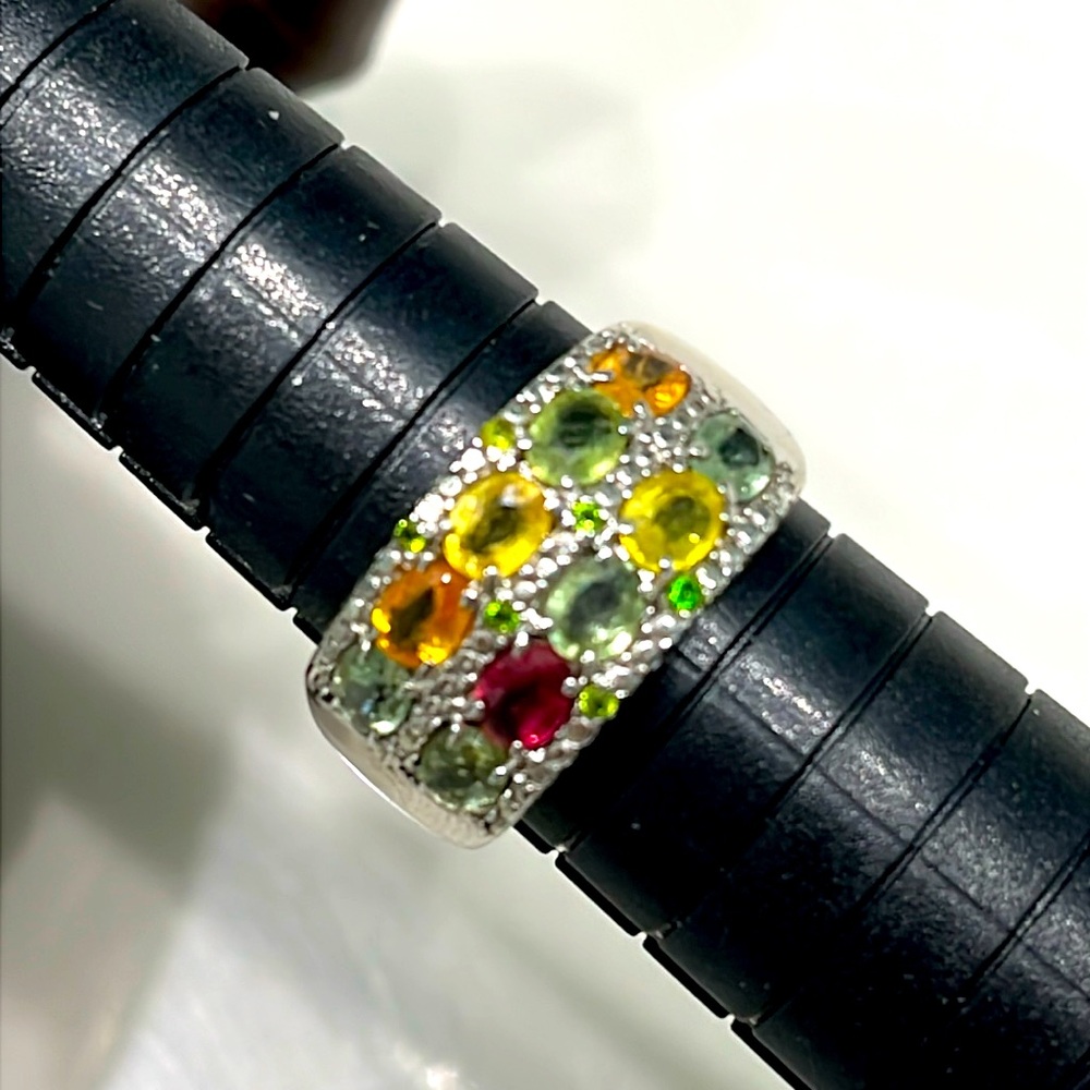 Genuine Sapphires 14KGP Ring
